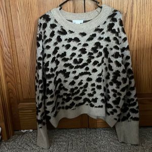 H & M leopard print sweater